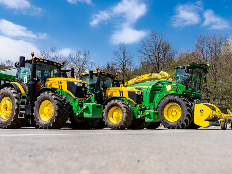 Řezačka John Deere ve společnosti Jasenná-Zlín